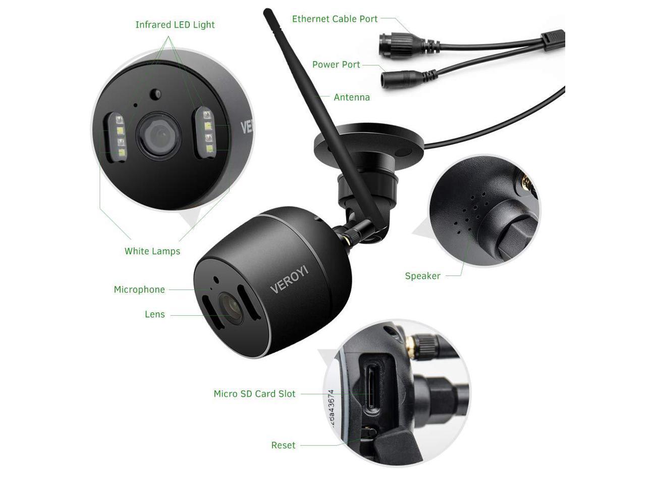 veroyi security camera setup