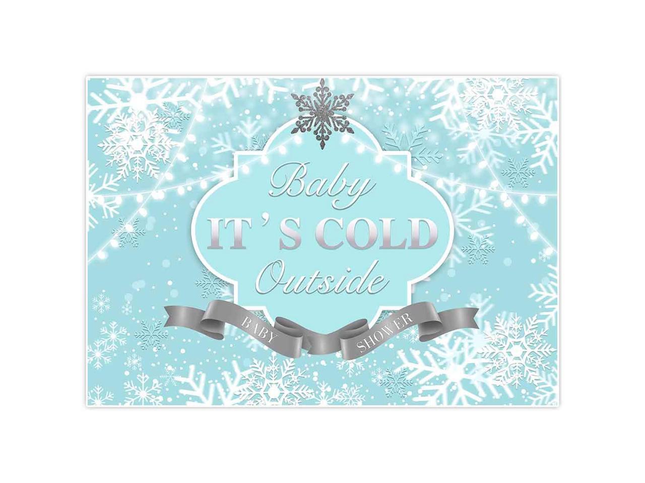 Allenjoy 8x6ft Winter Wonderland Backdrop Blue Its Cold Outside Boy Girl Prince 1st Birthday Party Baby Shower Sliver Snowflake Sparkle Glitter Banner Supplies Decorations Background Props Allenjoy 8x6ft Winter Wonderland Backdrop Blue Its Cold Outside Boy Girl Prince 1st Birthday Party Baby Shower Sliver Snowflake Sparkle Glitter Banner Supplies Decorations Background Props