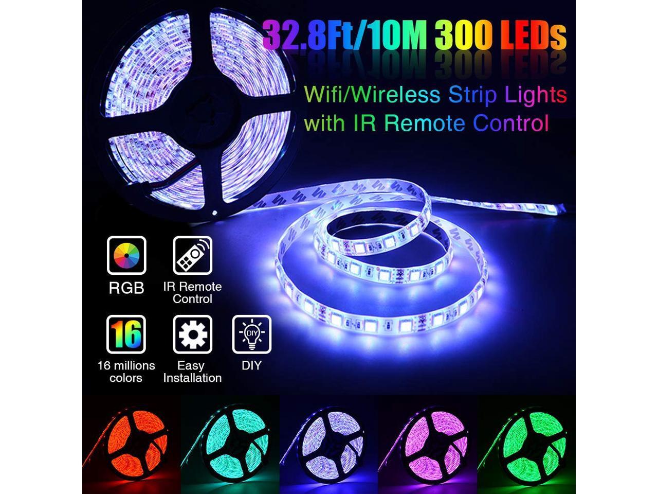5M 5050 RGBW 300LED LED flexible strip light 2.4G touch controller assemblies 
