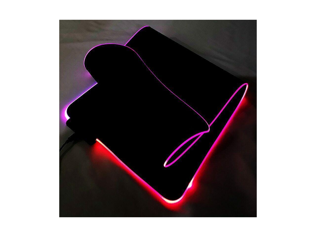 LED Flash Gaming Mouse Pad RGB Glowing Anti-slip Gamer Grande Mouse Keyboard Mat 