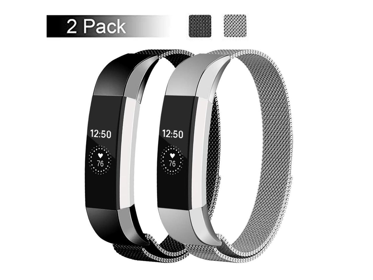 Fitbit Alta HR/Alta Milanese Loop Stainless Steel Replacement Metal Bands 
