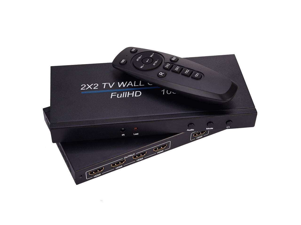 2x2 4 Channel Video Wall Controller HDMI Outputs Processor MPG Multi-format 