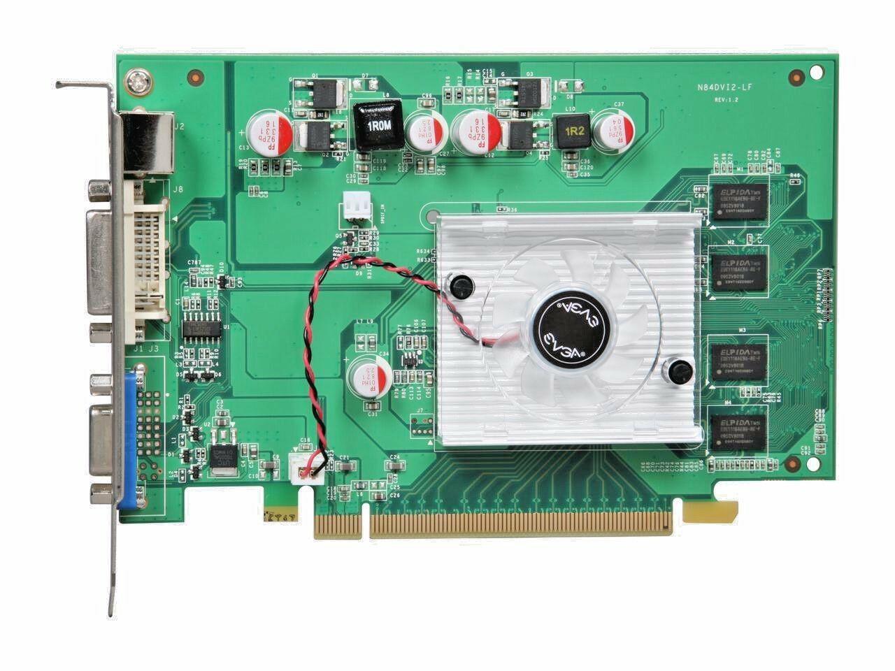 512MB Dual Monitor Display View Desktop Video Graphics VGA Card Full