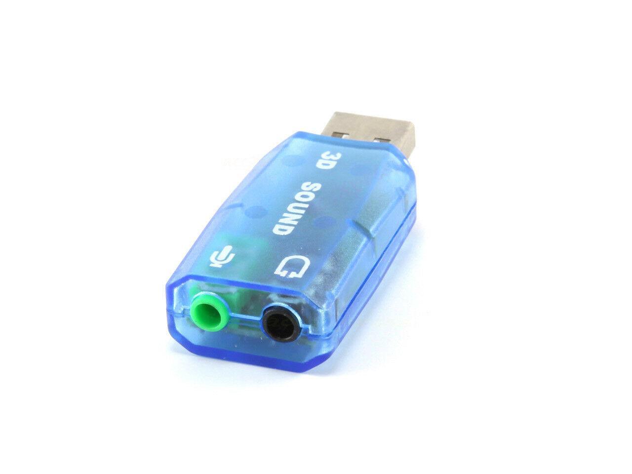 USB Sound Card 5.1 Audio Adapter For Desktop Laptop Notebook Computer