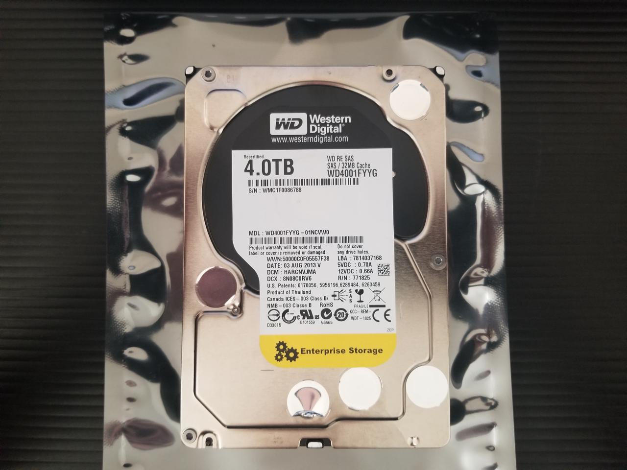 Refurbished: WD WD4001FYYG RE WD4001FYYG 4 TB Hard Drive - 3.5 ...