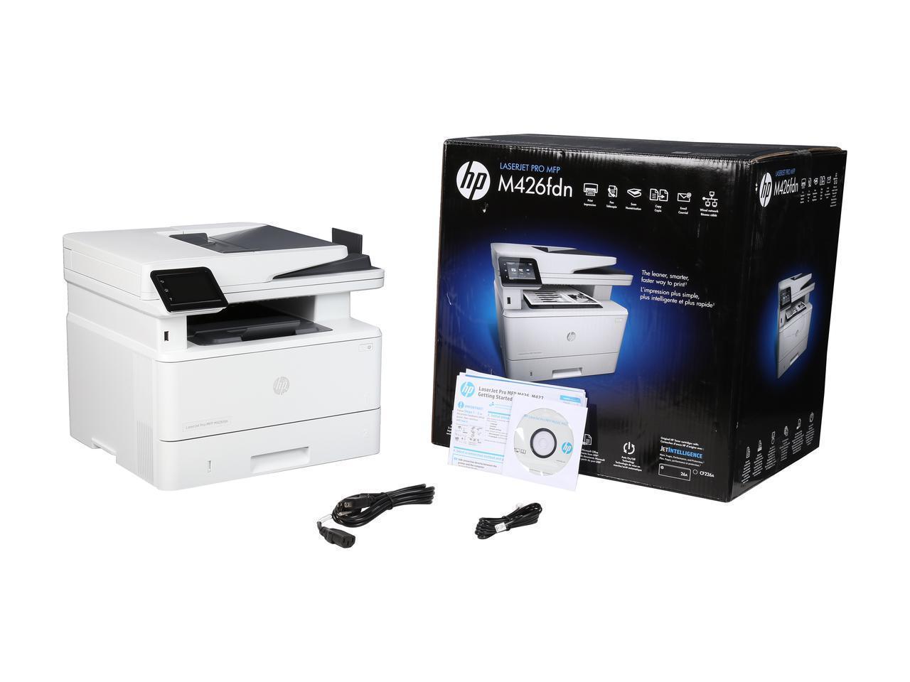 Renewed F6W14A HP LaserJet Pro M426fdn Multifunction Laser Printer with Built-in Ethernet & Duplex Printing