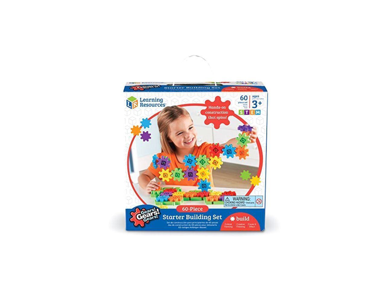 Learning Resources Gears Starter Building Set 60 Pcs AST LER9148 for sale online 