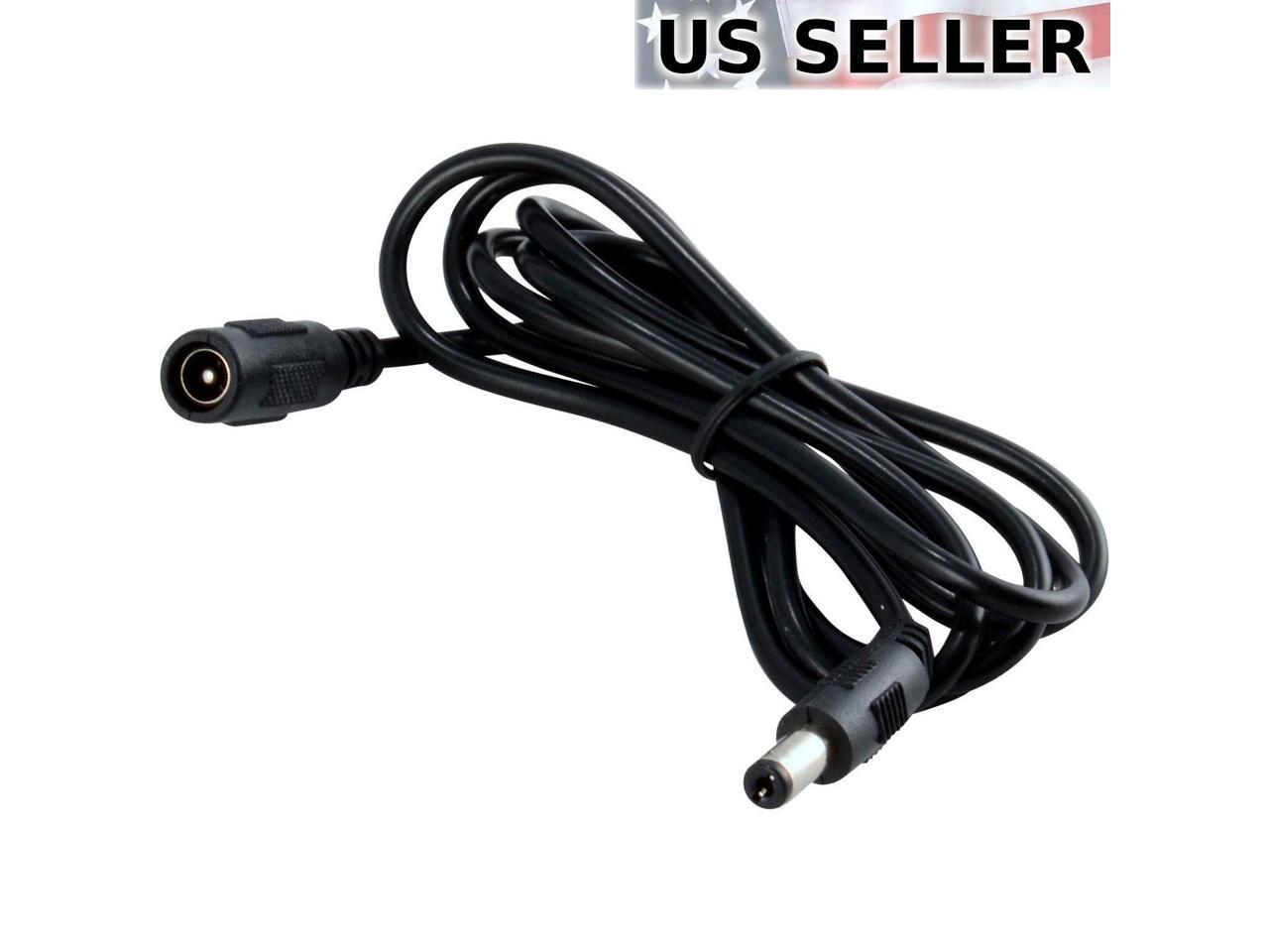 5ft DC Power Extension Cable Cord 5.5x2.1mm 5feet/1.5M for CCTV Camera DVR BLK 