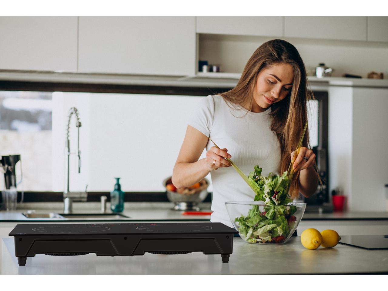 Cheftop Induction 2 Burner Cooktop Portable 120V Digital Ceramic Top