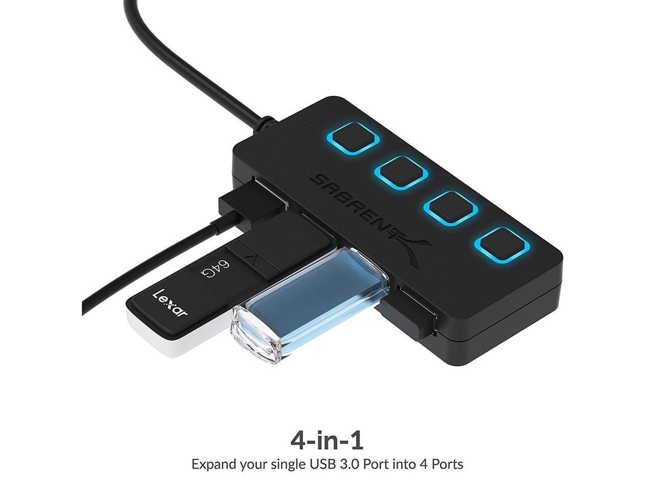 Sabrent HB-UM43 4-Port USB 3.0 Hub With Individual LED Power Switches | Philippines