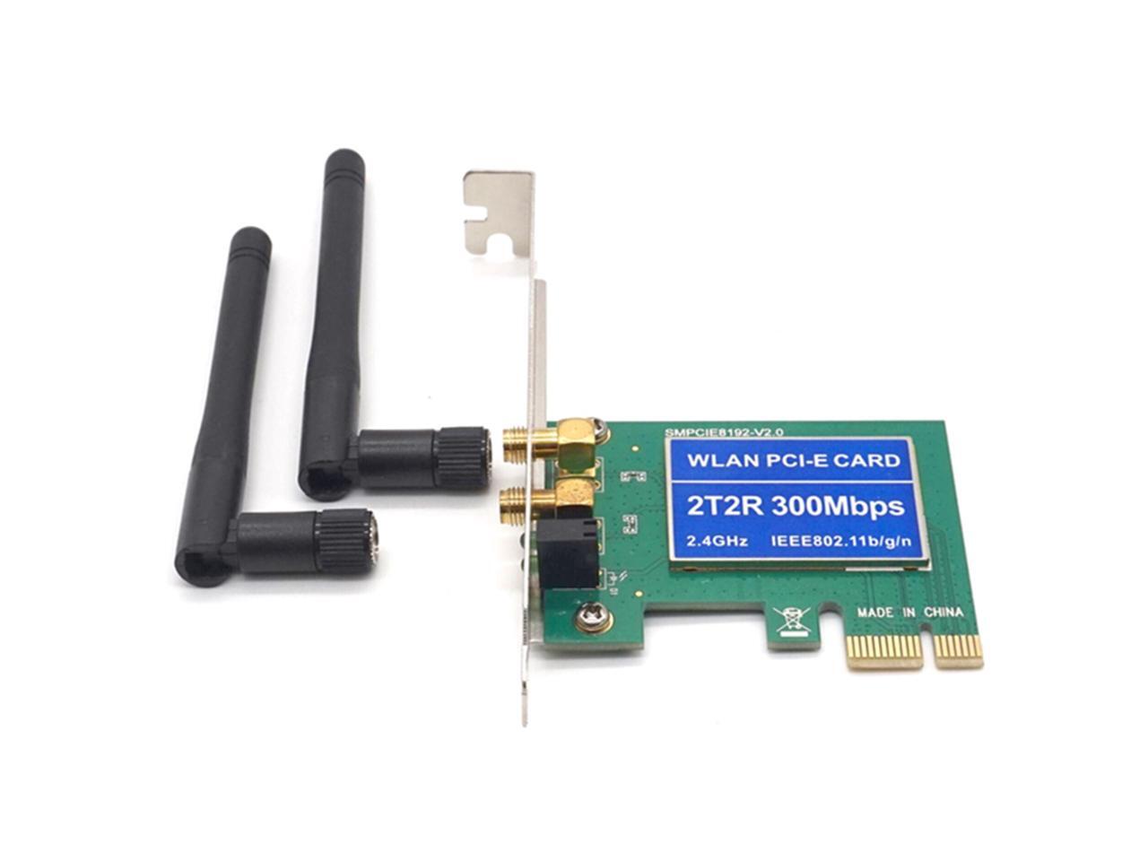 PCIe Wireless 300Mbps Internal PCIe WiFi Card PCI Express Network Card ...