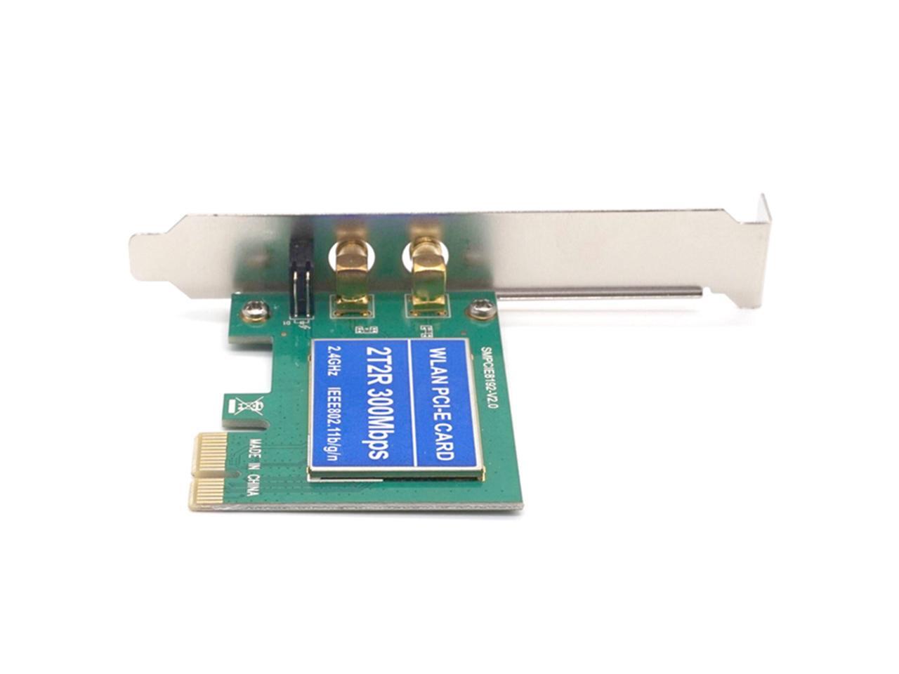 PCIe Wireless 300Mbps Internal PCIe WiFi Card PCI Express Network Card ...