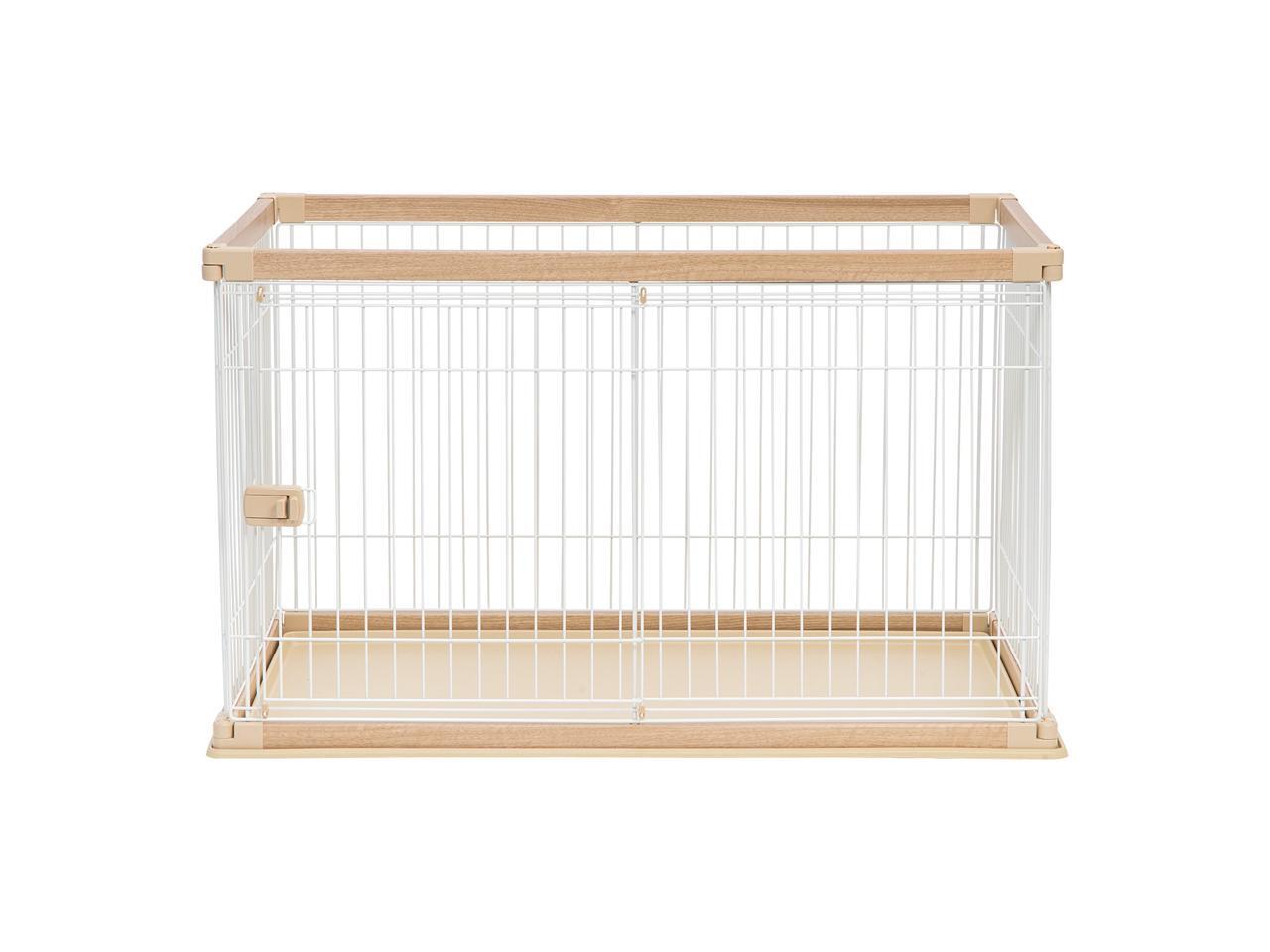 IRIS Large Wire Open Pet Pen, Brown/White