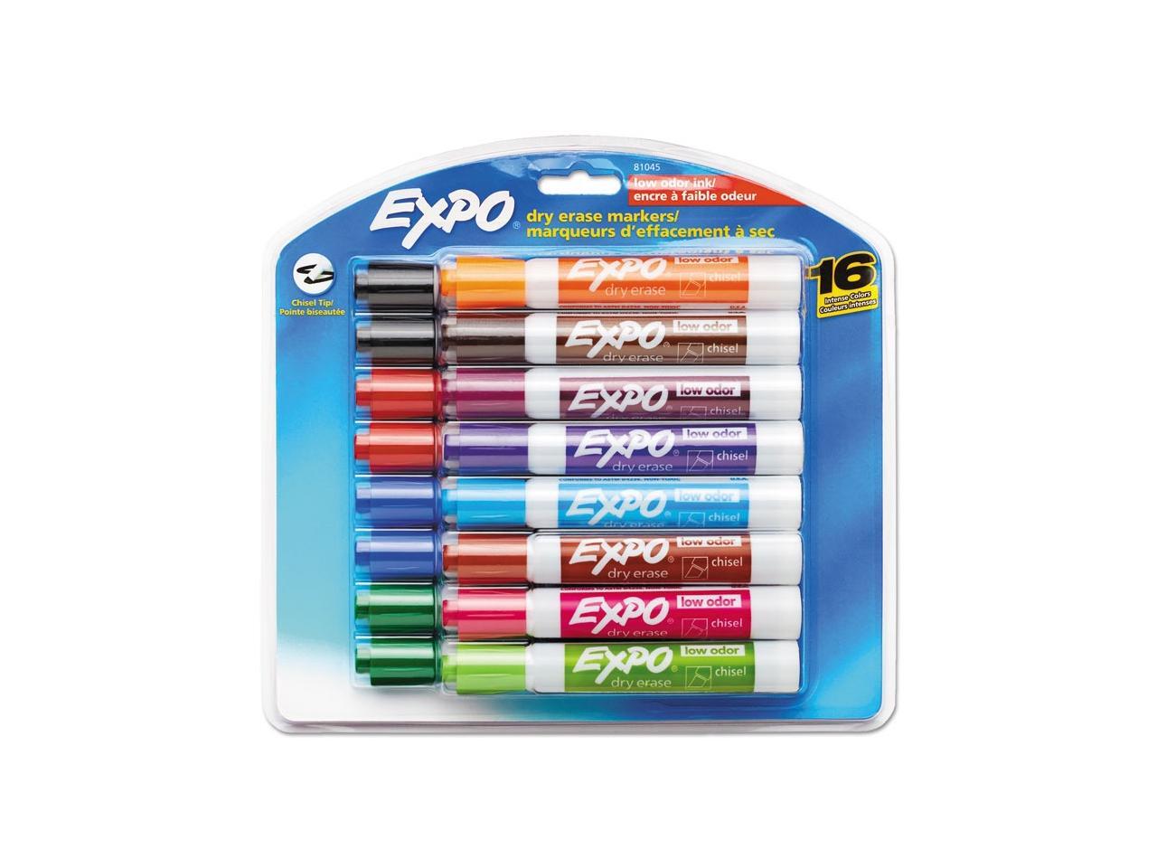 Expo Dry Erase Marker Chisel Marker Point Style Purple Ink 12