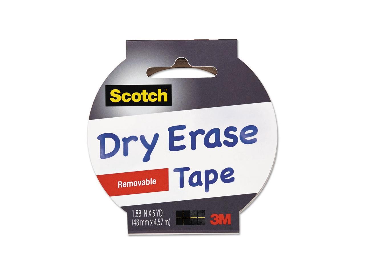 Scotch DryErase Tape 1.88"X5ydWhite