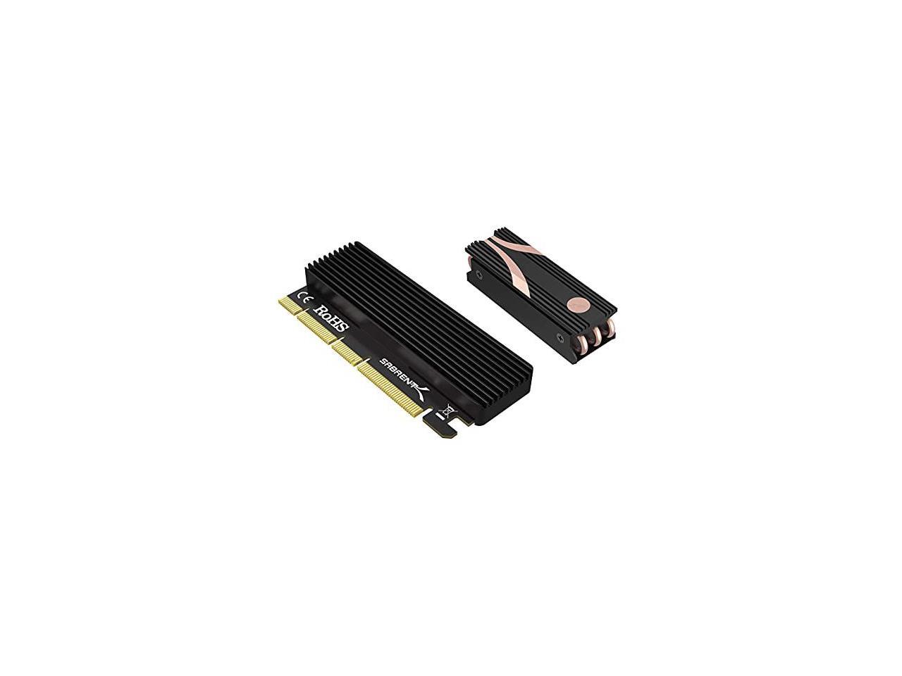 Sabrent nvme m 2 ssd to pcie x16 x8 x4 card with aluminum heat sink ec