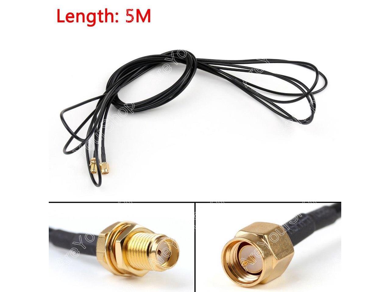 200cm RG58 Cable BNC Male Plug To SMA Male Straight Crimp Coax Pigtail 6ft 