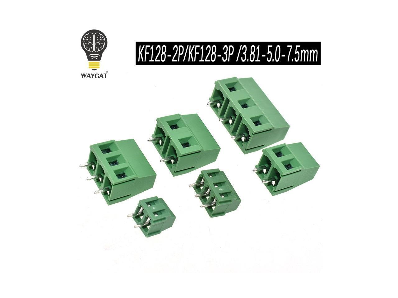10PCS KF120-3P 2.54mm Pitch 3 pin Straight Pin PCB Screw Terminal Connector 