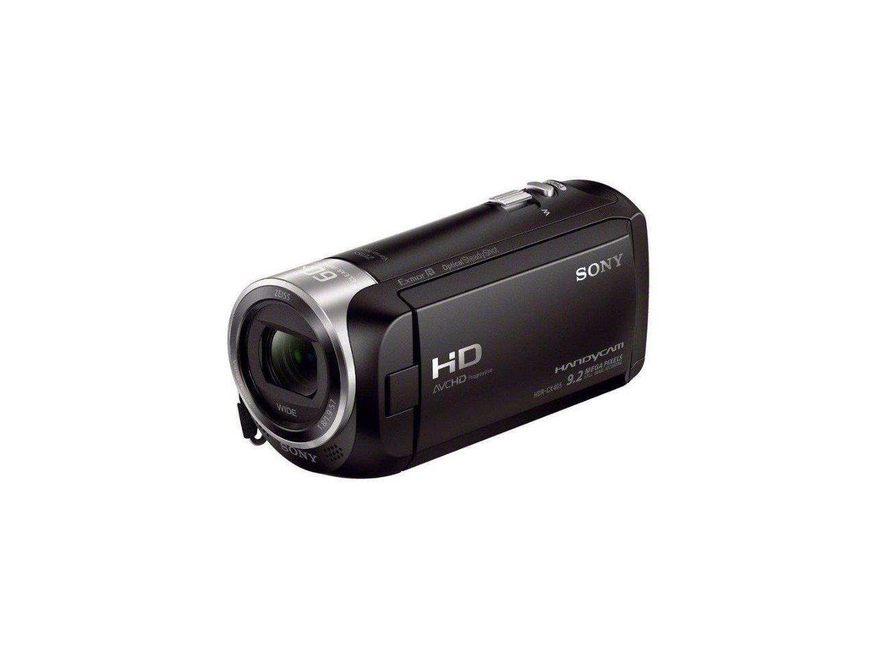 Sony CX405 Handycam 1080p Camcorder with 64GB SD Card and Battery Pack