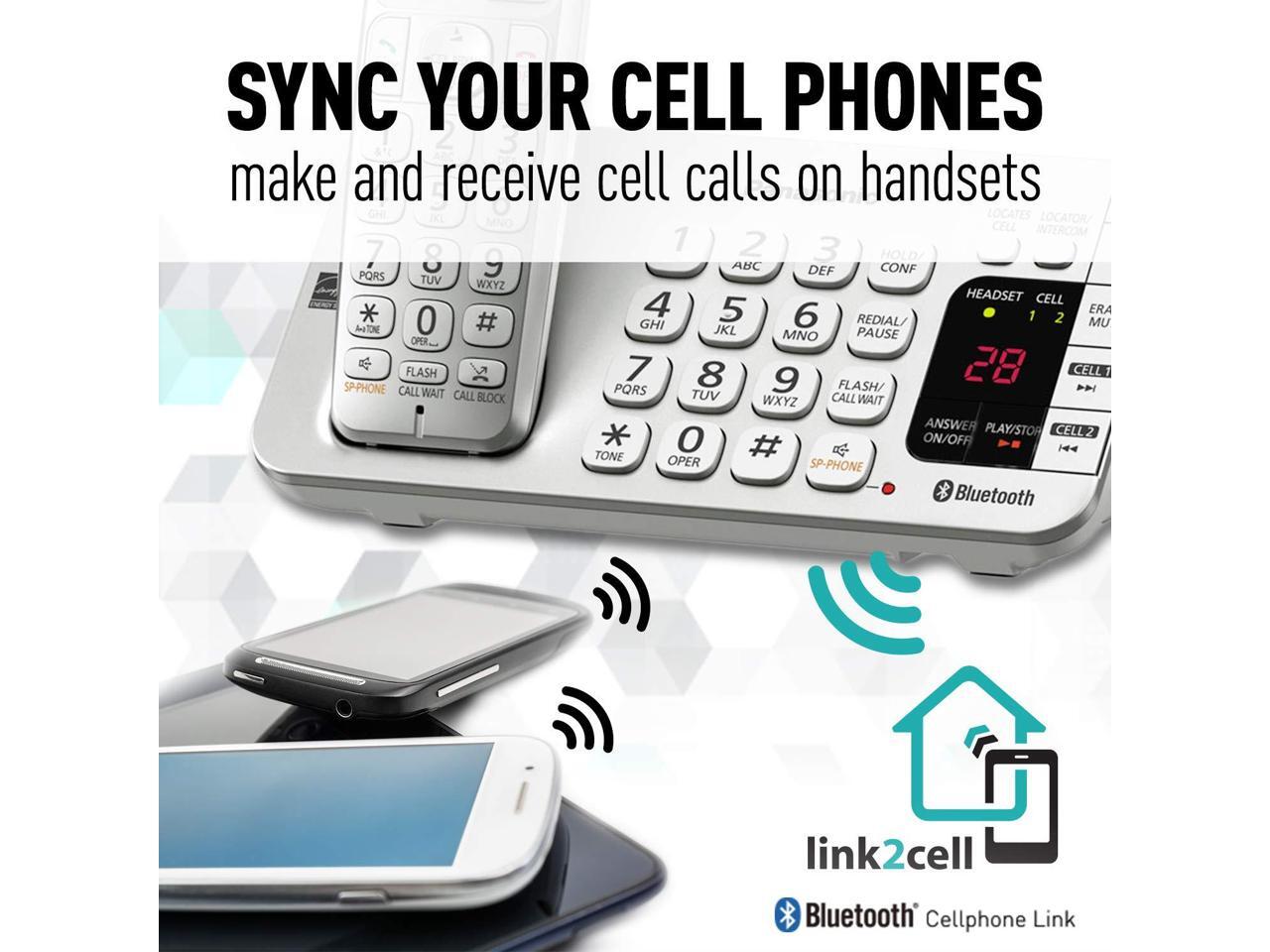 Panasonic KXTGE474S 4 Handset Cordless Phone