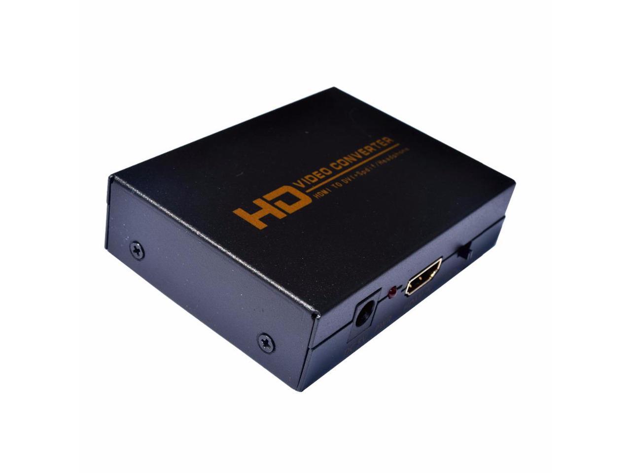 Kebidu Hd Video Converter Hdmi To Dvi Spdif Headphone Dc V Ch Ch For Tv Projector