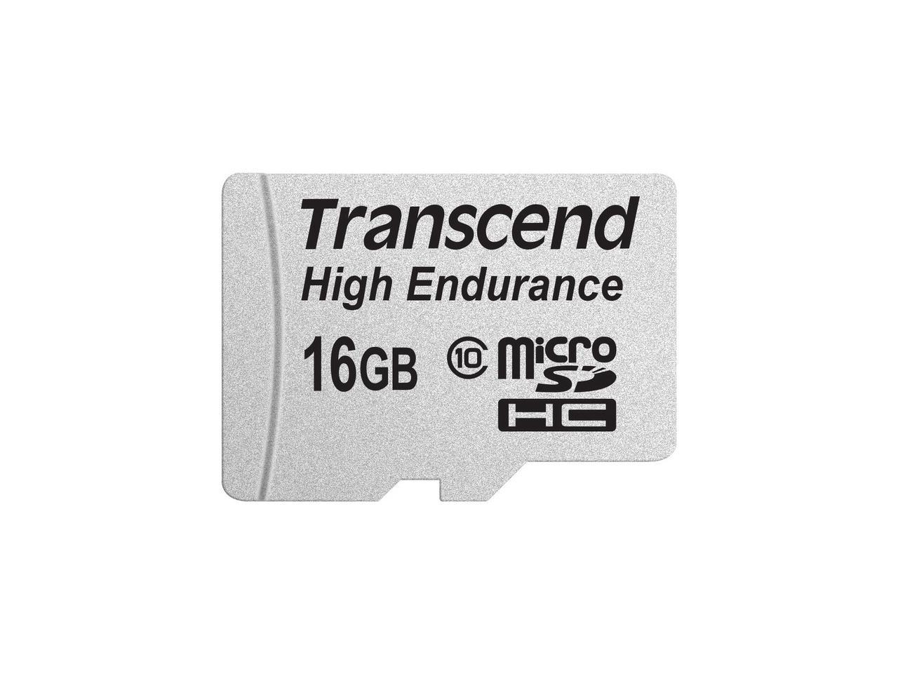 Mammoth repulsion Uegnet 16GB Transcend High Endurance MicroSDHC Card CL10 w/SD Adapter - Newegg.com