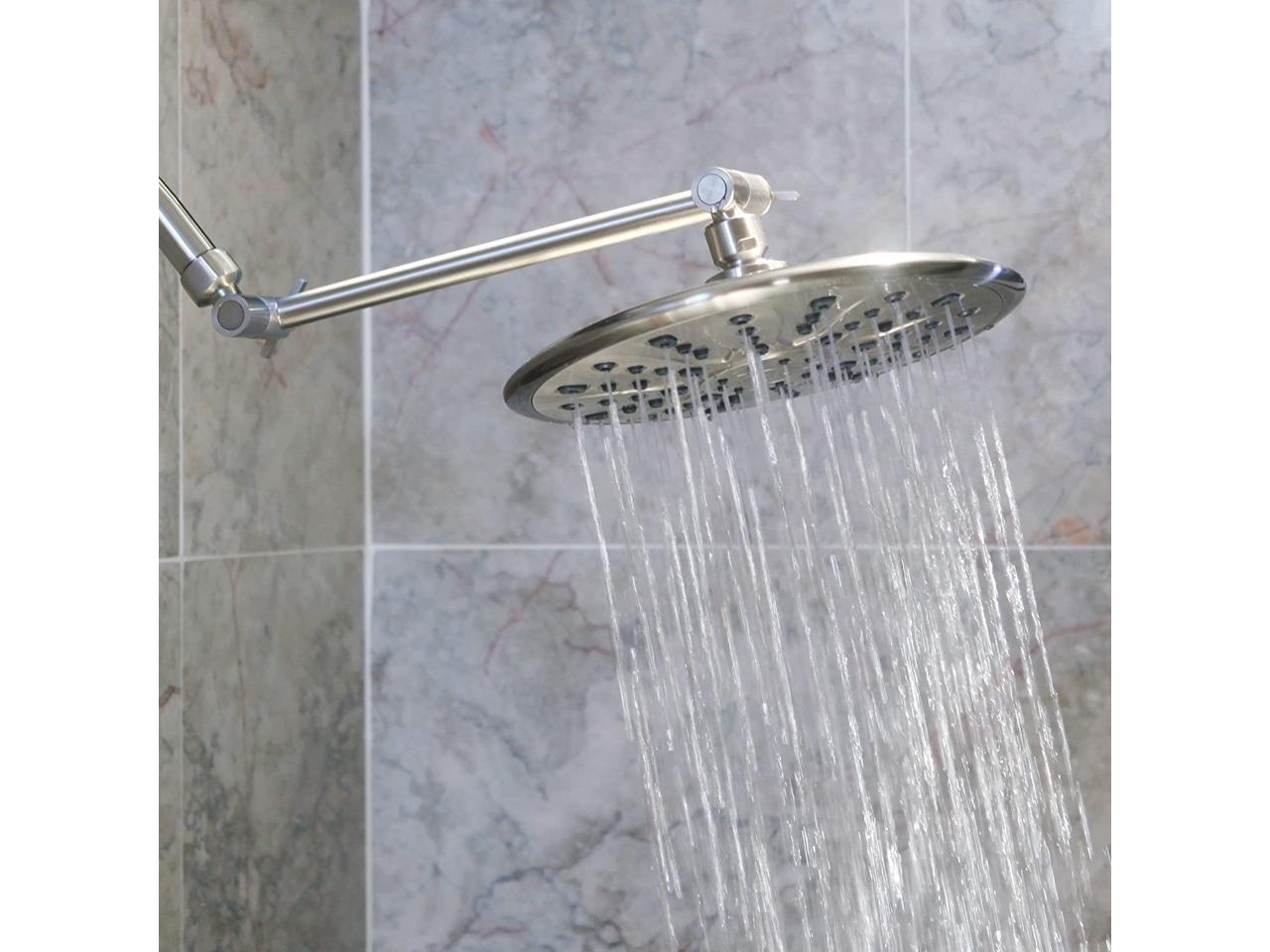 Rain Shower Head And Extension 9 Inch Large Luxury Rainfall