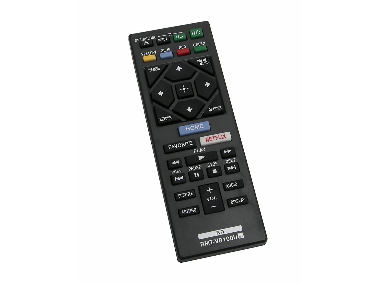 New RMTVB100U Remote Control Compatible with Sony BD Bluray DVD