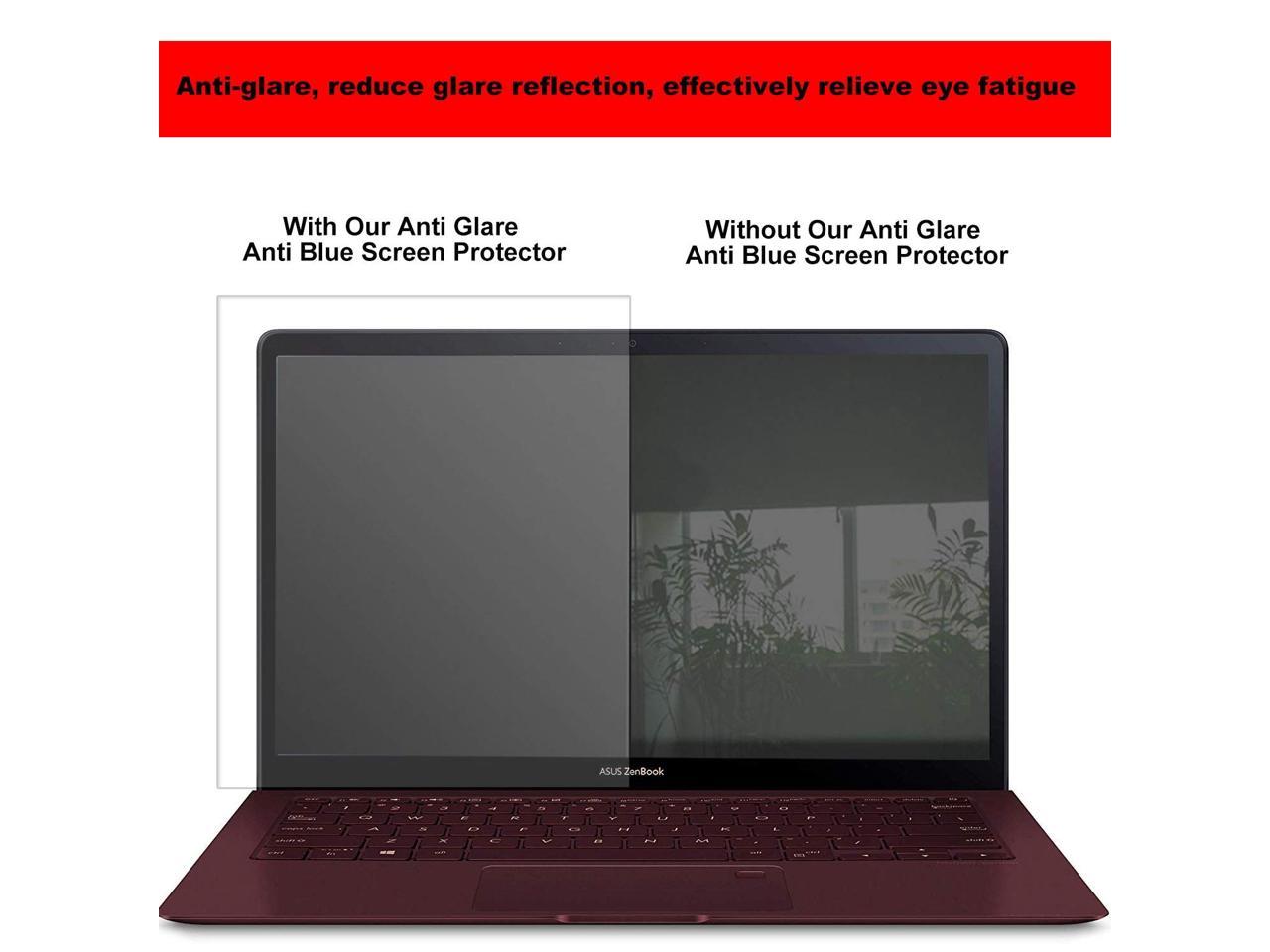 13.3W Inch Anti Blue Light Screen Protector for Widescreen Laptop Reduce Eye Fatigue Strain 2 Pack Upgrade Laptop Screen Protector Filter Out Blue Light Relief with Aspect Ratio 16:9 