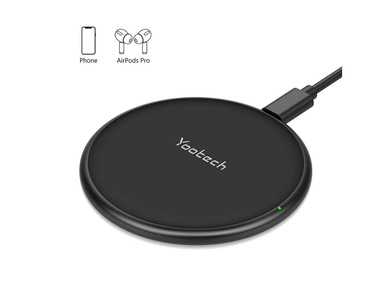Yootech Dual Wireless Charger 5 Coils 20W Max Wireless/Full Coverage/iPhone 12 