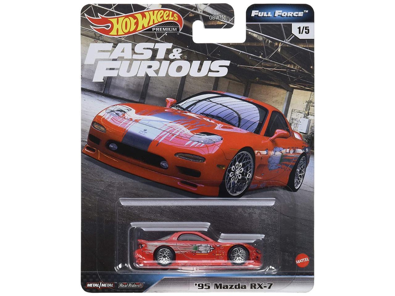 Hot Wheels Premium Fast & Furious '95 MAZDA RX-7 red B case