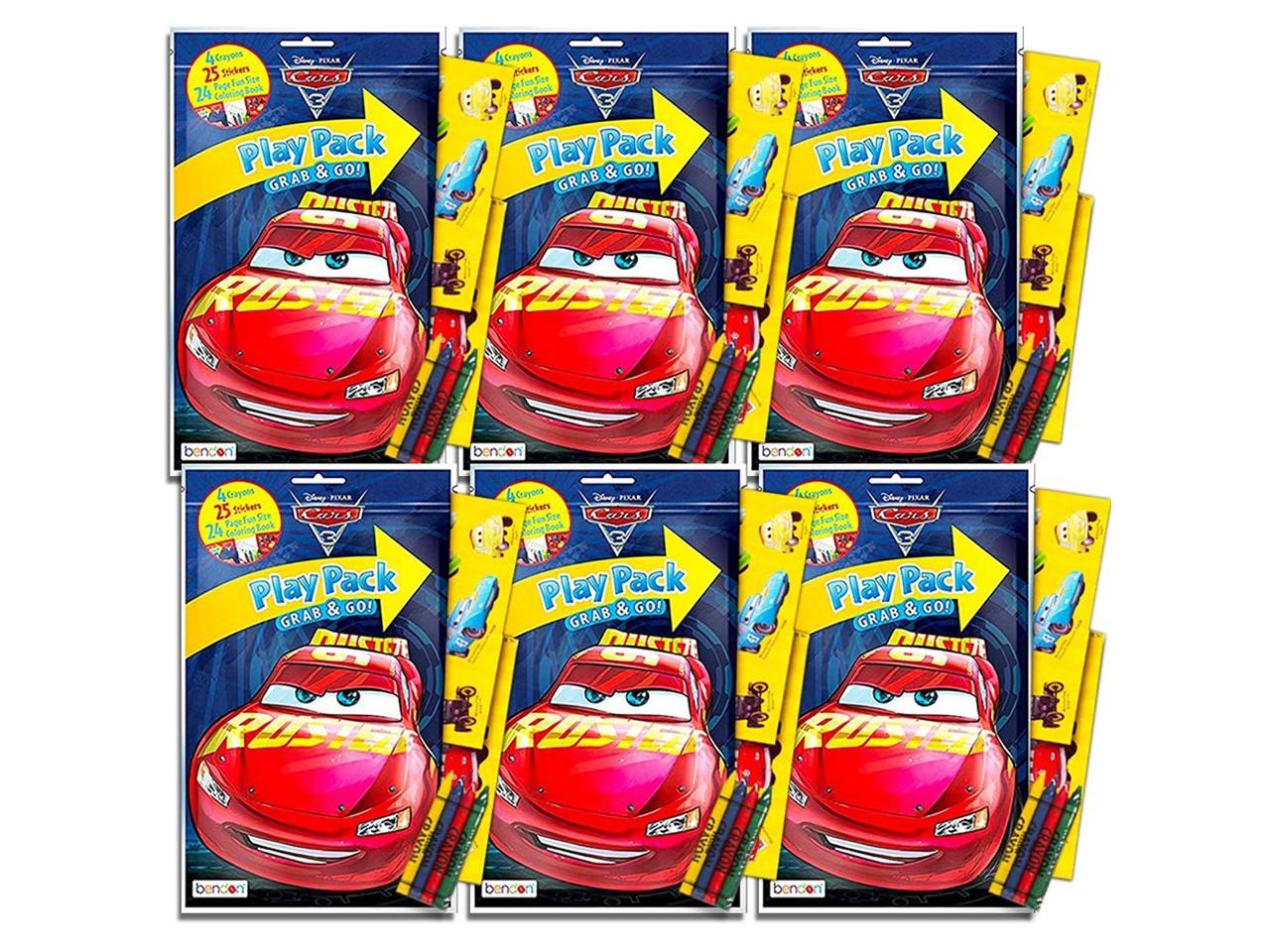 Download Disney Cars Ultimate Party Favors Packs Bundle Includes 6 Sets With Stickers Coloring Books And Crayons Party Supplies Newegg Com