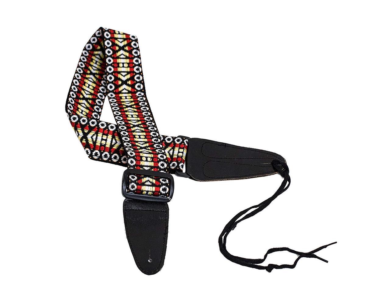 Woven Tapestry Electric/Acoustic Guitar Strap Includes Ties for ...