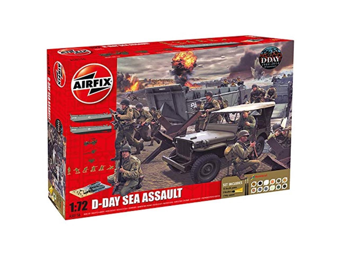 AIRFIX A50156A D-Day 75th Aniv Sea Assault Gift Set 1:72 Military Model Kit 