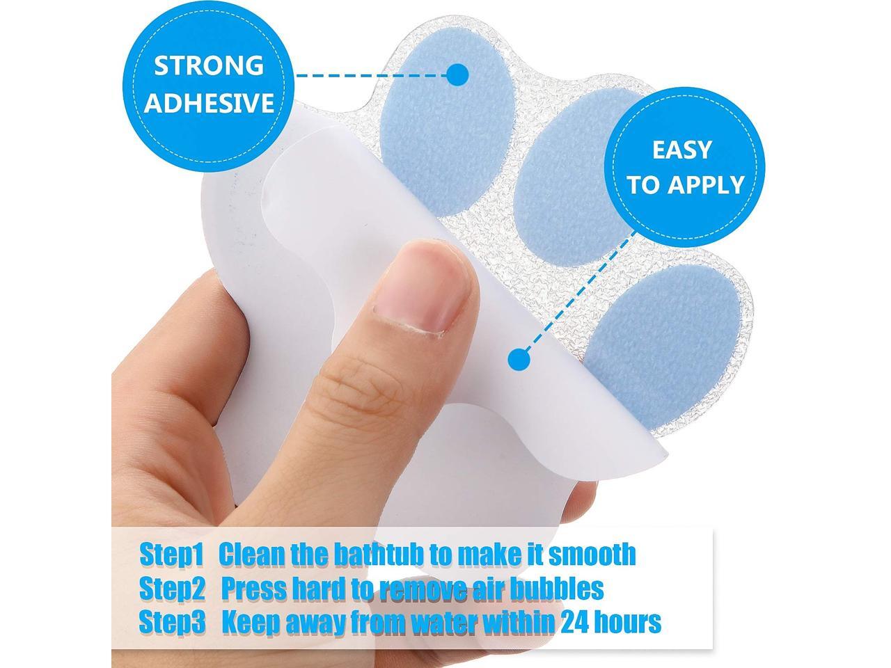 20 Pieces Nonslip Bathtub Stickers Adhesive Paw Print Bath Treads Non
