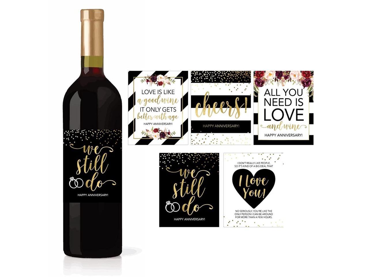 Keep Calm 25th Silver Wedding Anniversary Wine bottle label Celebration Gift for Women and Men. 