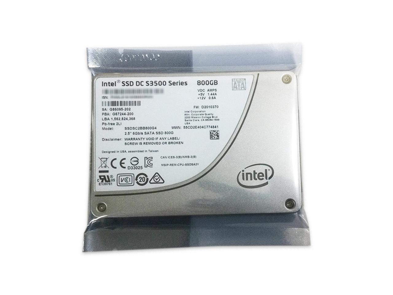 Intel SSDSC2BB800G4 Internal 800GB SATA Internal Solid State Drive 