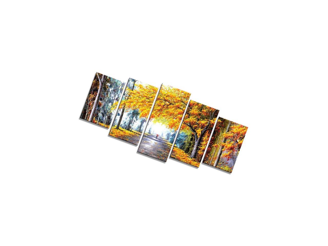 canvas wall art Autumn Love Modern Framed Giclee Canvas Prints Abstract Landscape Forest Oil Paintings Reproduction Pictures Photo Printed on Canvas Wall Art work for Bedroom Home Decorations youkiswall art hs0069zfh 