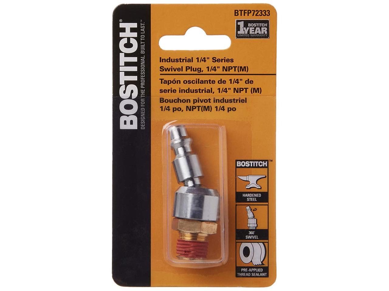 Bostitch BTFP72333 Industrial Swivel Plug With Male Thread 1/4" for sale online 