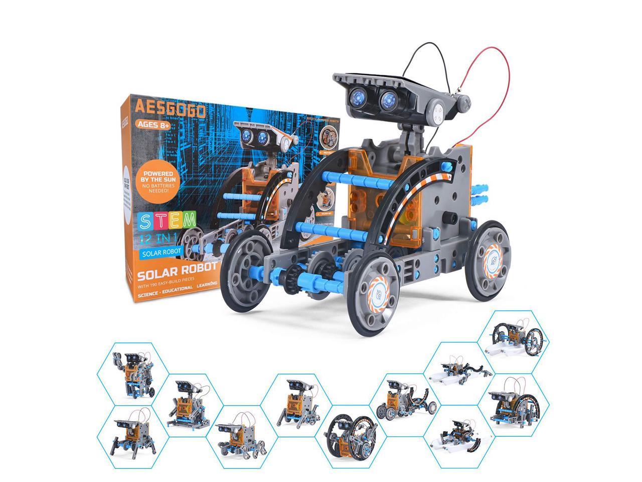 STEM Education DIY Solar Robot Toys Building Science Kits for Kids 12-in-1 gifts 