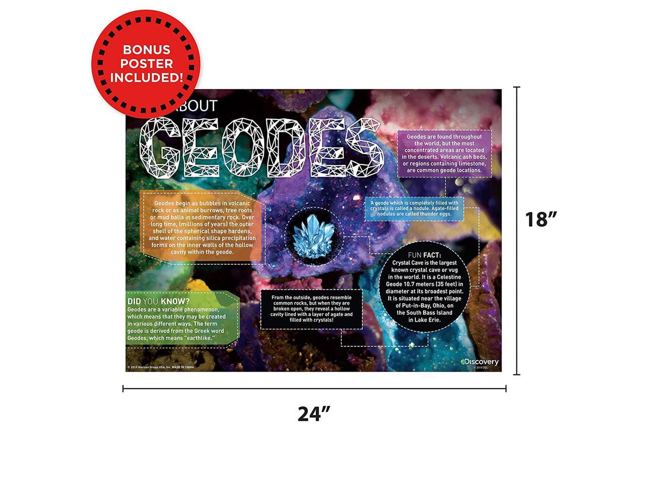 Ages 8+ Discovery Brand New Break Your Own Geodes Science Kit 