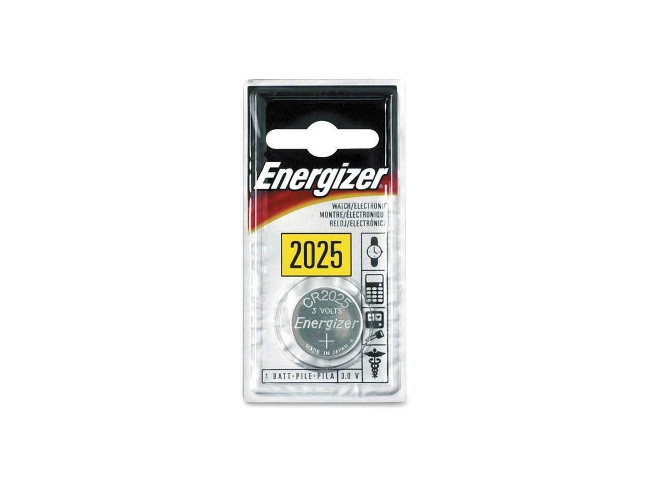 ENERGIZER Lithium 2025/CR2025 ECR2025BP 3V Coin Cell Battery, 1pack