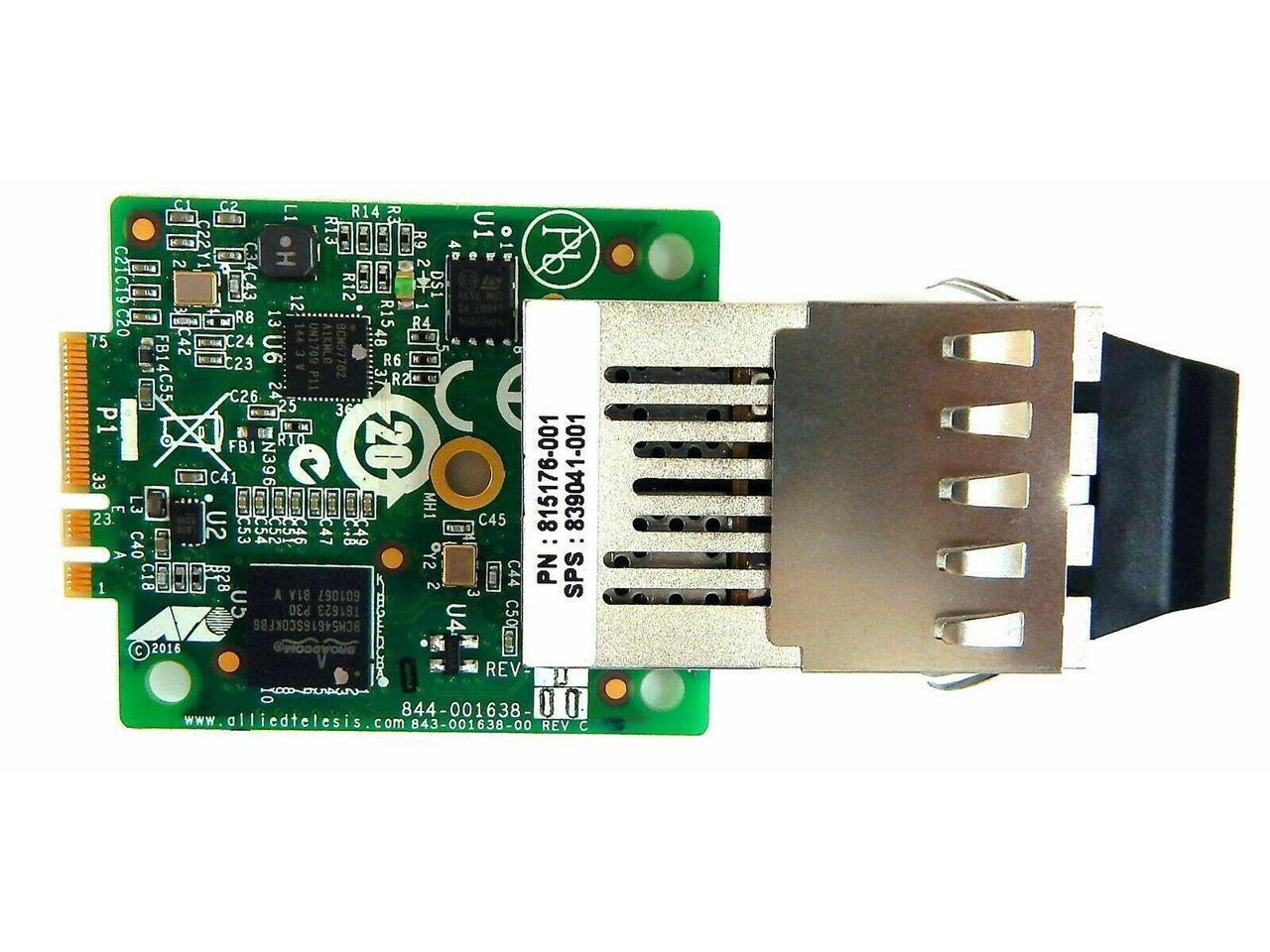 HP Allied Telesis AT-27M2-SC MultiMode NIC 990-004931-001 AT-27M2//SC-AA-001 M.2 SC