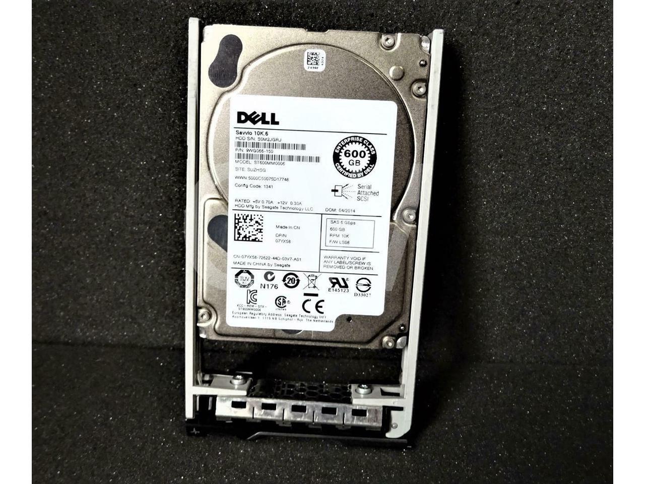 Dell 7YX58 Savvio 10K.6 600GB 10K 6Gb/s SAS 2.5" Seagate ST600MM0006 Hard Drive 