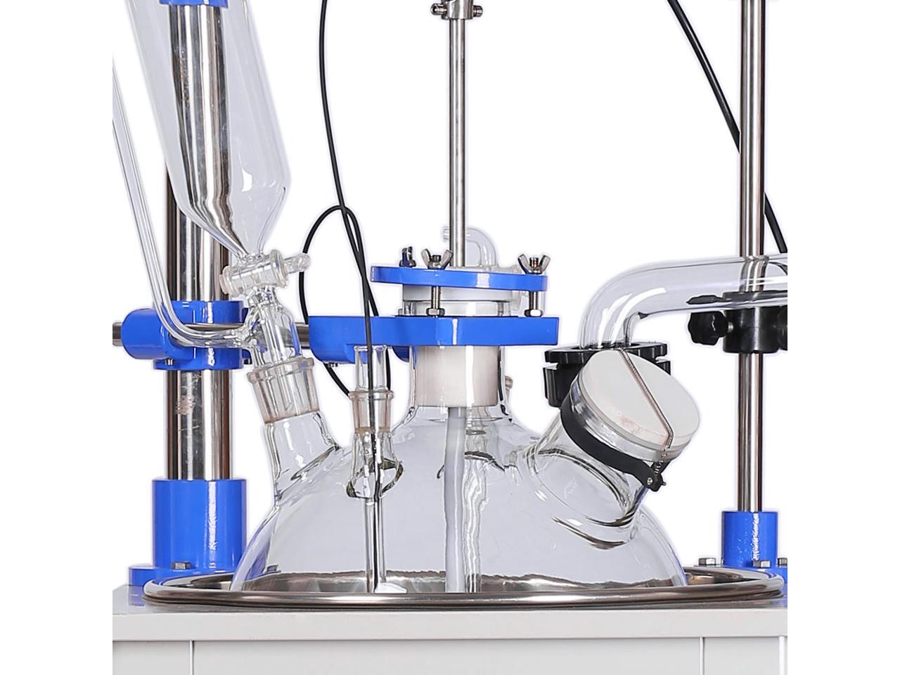 Lab 30L Glass Reactor HNZXIB single layer transparent vacuum negative