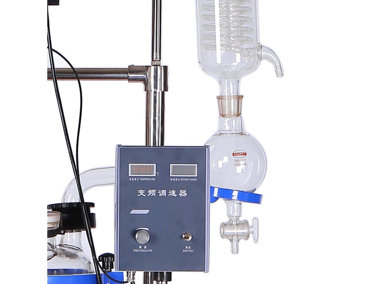 Lab 100L Glass Reactor HNZXIB single layer transparent vacuum negative