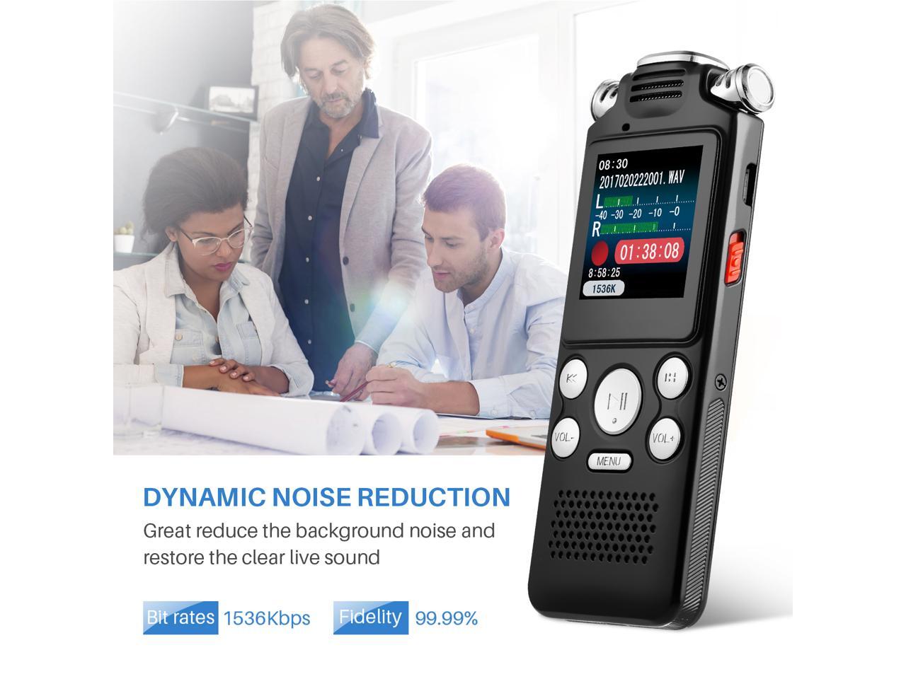AUTENS Digital Voice Recorder 16GB with Variable Playback Speed, Sound Recorder, UltraSensitive