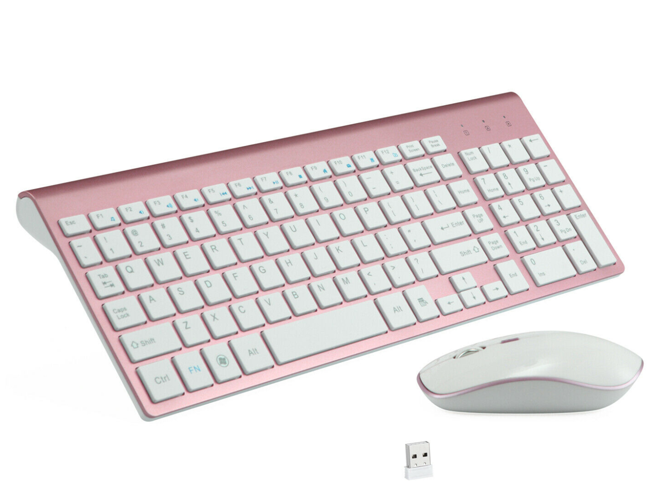 Wireless Keyboard And Mouse Combo Set 2.4G For Apple iMac And PC Full ...