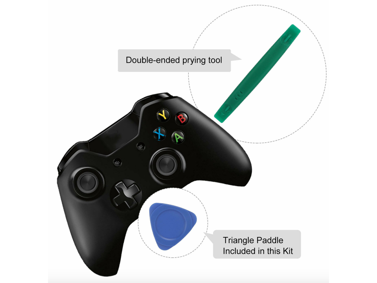 Replacement 3D Analog Joysticks+Caps+Repair Tools Kit for Xbox One