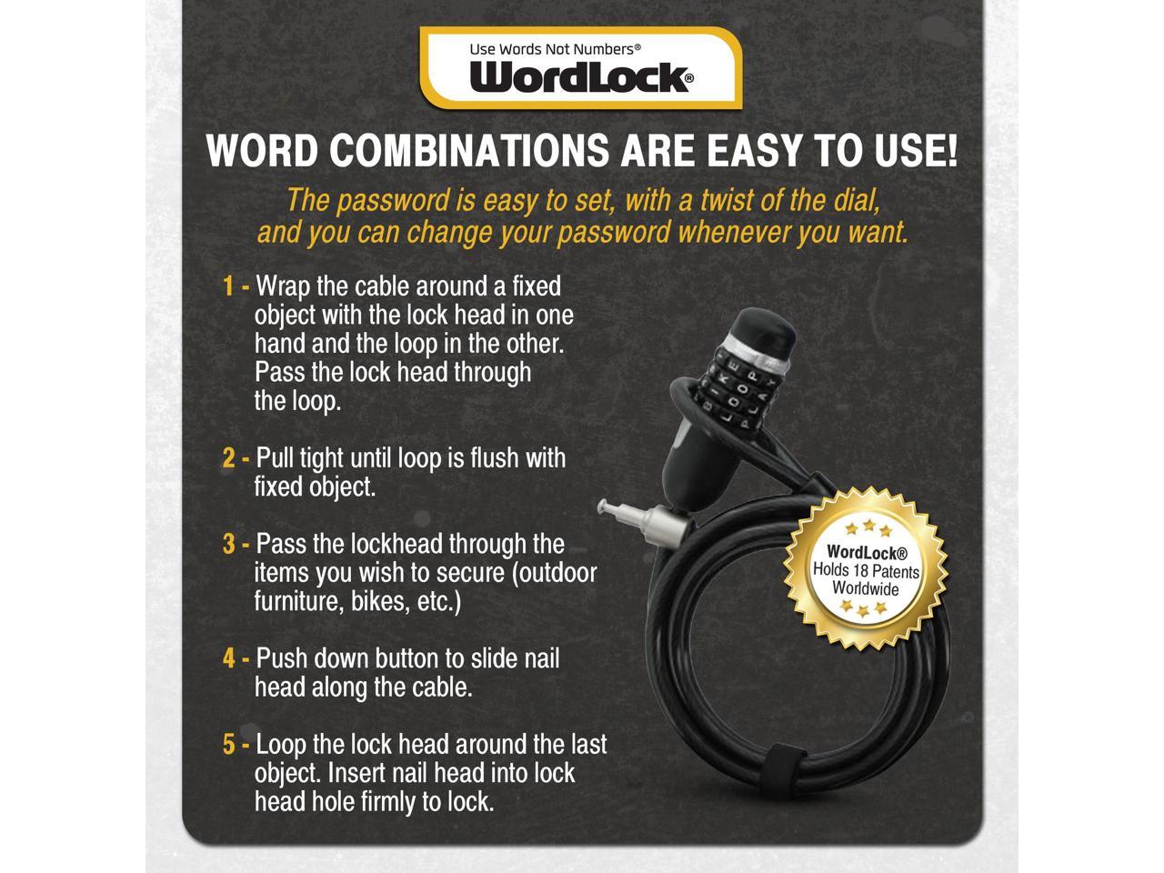 wordlock bike lock combinations